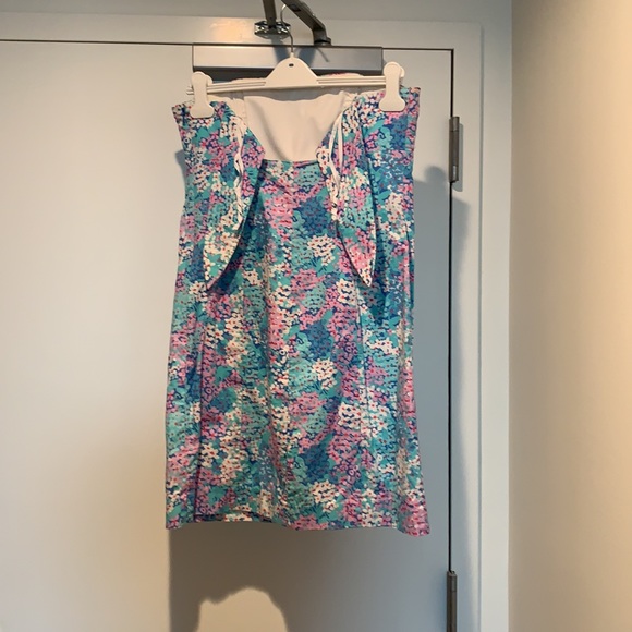 Lilly Pulitzer strapless flower dress - Picture 2 of 2